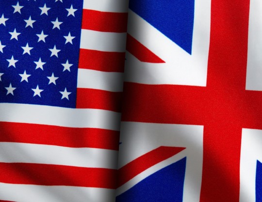 Le drapeau américain et le drapeau anglais - Formation linguistique